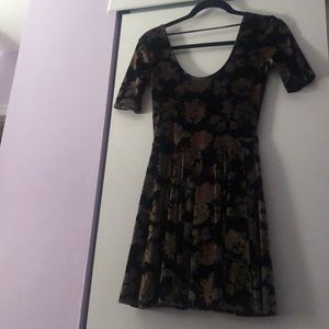 Velvet Floral Dress